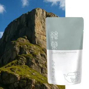 스탠딩파우치 3중지 무광팩 THE한약 그레이카키 100매 비닐포장팩 한약봉지