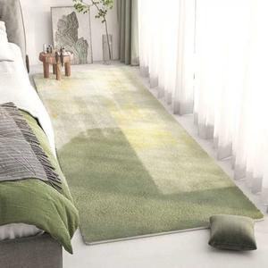 침대 옆 러그 긴 복도 카페트 포인트 그린 60x160cm 안방 주방 발매트