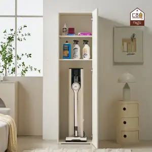 [다하미가구]루미 키큰 높은 로봇청소기 수납장 정리함 캐비닛 무선청소기장