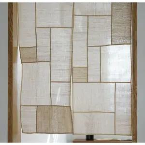 픽바이 조각보 커튼 가리개 행거 파티션 린넨 패브릭 모시 가림막