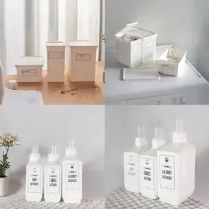 [이거찜] 샴푸통 소분용기 3종 세탁세제 디스펜서 샴푸 디스펜서 가루세제 디스펜서