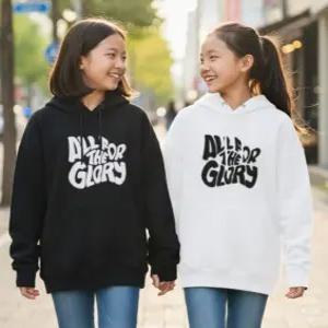 소이주니어 겨울옷 여자 루즈핏 기모 후드티 여아 초등 고학년 중학생 맨투맨 25W0452