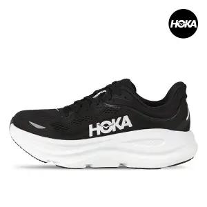 호카 본디 9 블랙 화이트 여성 러닝화 운동화 레귤러 1162012-BWHT