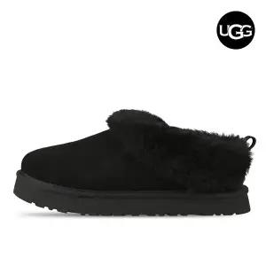 UGG K 타젤 여성 겨울 방한 모카신 털슬리퍼 블랙 1171198K-BLK