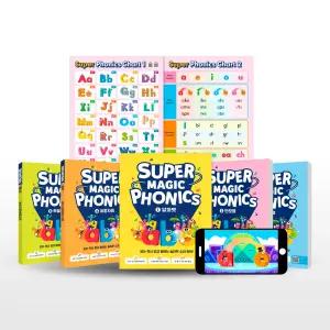 [카드10%+선물] 슈퍼 매직 파닉스 Super Magic Phonics 세트 - 전5권 (브로마이드 2매. 챈트/동영상 216편 수록)