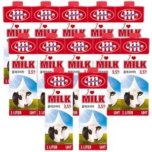 믈레코비타 폴란드 수입멸균우유 1000ml 12개