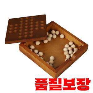 나무 솔리테어 보드 게임 인디펜던스 체스 거실 장식용 솔로 성인 및 청소년용 퍼즐