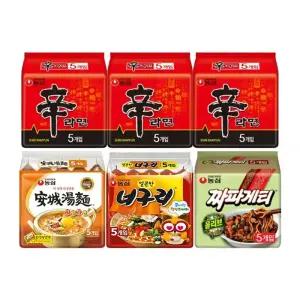 신신신안너짜(신라면15,안성5,너구리5,짜파5)