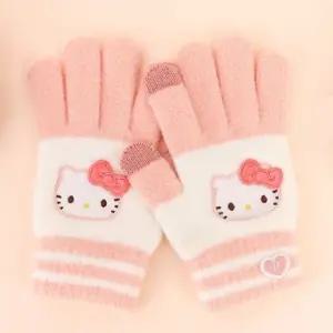 헬로키티 어린이 장갑 니트 스마트폰 터치 따뜻한장갑 휴대폰 아이 유아 아동 귀여운 겨울 패션 데일리