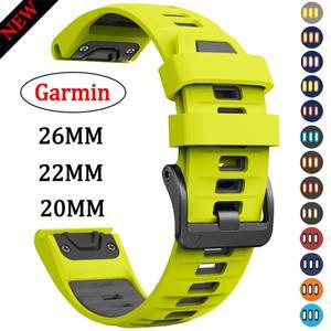 가민 택틱스 8/쿼틱스 8/피닉스 8 E 7 7X 프로 6 6X용 퀵핏 26 22 20mm 스트랩, 에픽스 프로/엔듀로 3용 실