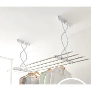 원룸 소형 스텐봉 베란다천정 빨래건조대 풀세트 빨랫대 튼튼 천장형