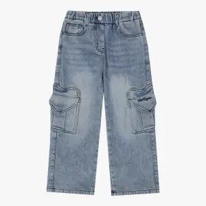 [롯데백화점]신디키즈 카고 기모 와이드 데님 CITJ25T03