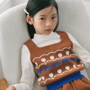 [리틀그라운드] 테일스쿱 니트리본뷔스티에 (74A14-220-02)