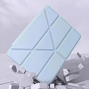 삼성 갤럭시 탭 S11 케이스 펜슬 홀더 포함 스마트 폴드 아크릴 클리어 스탠드 커버 11인치 펀다