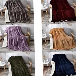 수아브 극세사 겨울 담요 양면 극세사 담요 따뜻한 침대 이불