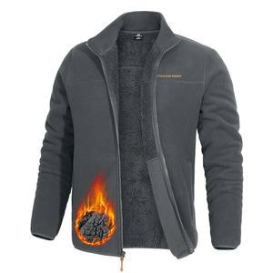 파이오니어 캠프 남성 폴라 플리스 셰르파 안감 재킷 따뜻한 풀 집업 두꺼운 지퍼 포켓이 있는 부드러운 아웃웨어 겨울 코트