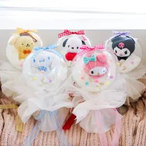 산리오 인형 아크릴 볼 꽃다발 풍선/정품 졸업식 선물