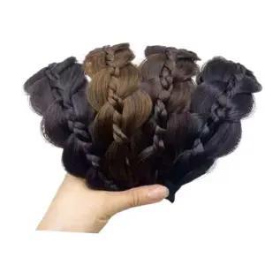 키밍 꽈배기 가발 머리띠 헤어밴드 여성가발 벼머리