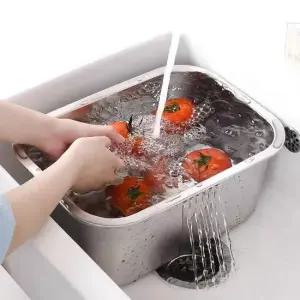 스텐 사각 물빠짐 설거지통 10L Q275