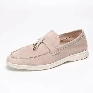 양가죽 살구 36 태슬로퍼 여성 세라 쿠션 로로피아나 펌프스 빈티지 블랙 스트랩 오피스룩