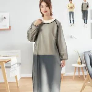 긴소매 앞치마 주방용 팔소매 작업 방수 앞치마 생활 기본형 심플