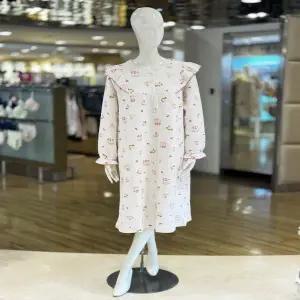 [대구백화점] [비비안]체리 누빔 면혼방 여성원피스잠옷(GW6051)