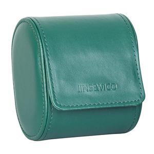 두무크 싱글 시계 여행용 케이스, 베개가 있는 가죽 홀더, 남녀용 박스 싱글, 보호대, 보관 및 전시용 롤(녹색)