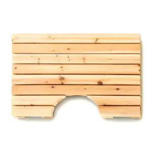 편백나무 욕실발판 변기형 63cmx46cm 히노끼발판 원목발판 편백나무발매트 베란다발판