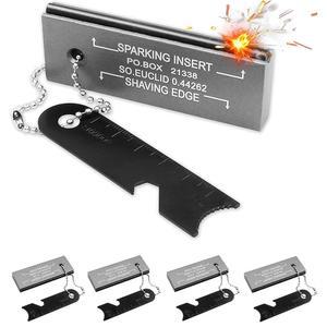 파이어 스타터 서바이벌 키트, 마그네슘 방수 기능, 페로 플린트 블록과 일치하는 야외 파이어스틸 기어, 캠핑 하이킹 사냥 비상용 스트라이커 장착