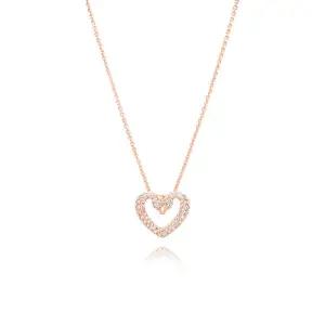 [브랜드 주얼리   패션액세서리] Una 펜던트 여자 하트 로즈골드 목걸이 스와브로스키 5628657
