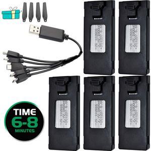 3.7V 1800mAh RC 드론 배터리 E88 E525 E99 Li-po 또는 충전기 세트용 안정적인 UAV