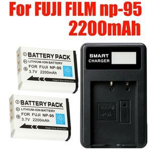 업그레이드 배터리 FUJI FILM np-95 NP 95 NP95 + LCD USB 충전기 F30 F31 3D W1 X100T X-S1 3DW1 2200mAh