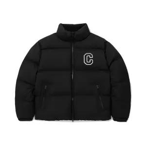 (백화점상품) 커버낫 경량패딩 점퍼 숏패딩 컬리지 아치 숏 푸퍼 블랙 CO2404DP26BK