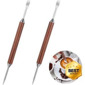 100% 호환2개입 커피 아트 펜 라떼 액세서리 악세사리 도구 장식용 전문가용 에스프레소 밀크 폼 드로잉