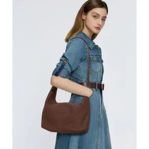 STUDIO SAERA 제인 스웨이드 숄더백 H25H1042 브라운