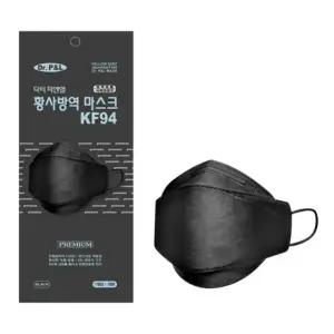 방역 대형 100매 블랙 피앤엘 KF94 닥터 마스크