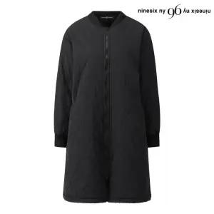 퀼팅 집업 트임 양털 롱 패딩 점퍼 (NP4JJ015L0)