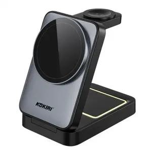 코끼리 가정용충전기 폴딩 맥세이프 호환 3in1 무선충전기 (블랙) 핸드폰충전기