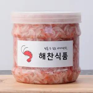 믿을수 있는 바다반찬 국내산 새우젓 1kg