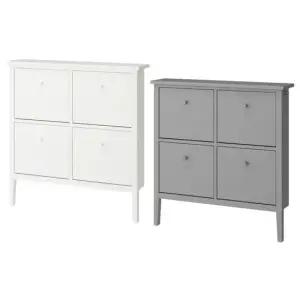 GULLABERG 굴라베리 4칸 신발장 105x22x107cm 슬림신발장 현관신발장 신발정리함