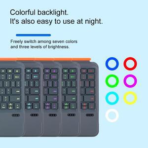 2025 iPad 11 (A16) iPad Air 11 (M3) iPad Air 13 (M3)용 매직 키보드 7색 백라이트가 있는 Bluetooth