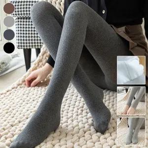 쉬미리 간절기 양말형 겨울 골지 기모안감 면스타킹 고리형 타이즈