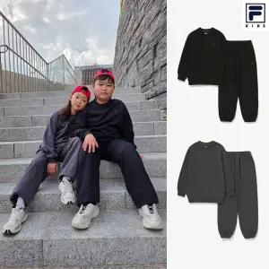 [롯데백화점]휠라 키즈 키즈 기모 상하 세트/FK259FS07X001