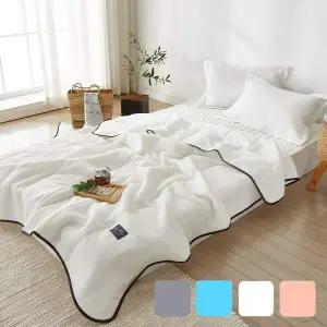 샤벳 햄프 모기방지 냉감 누빔이불 Q 블루 color 단품