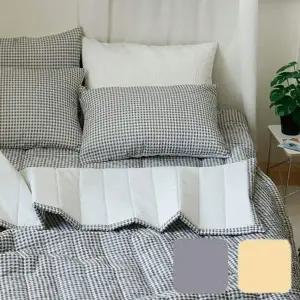 [골드스마일]깅엄 순면 시어서커 냉감 누빔이불 Q 2컬러