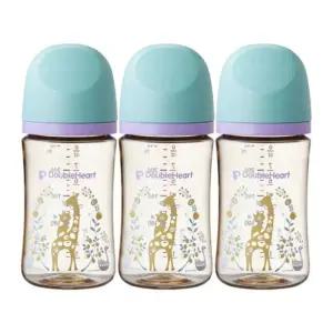 더블하트 3세대 디어프렌즈 젖병 240ml 블루밍가든 X3