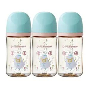 더블하트 3세대 디어프렌즈 젖병 240ml 하늘날꼬양 X3