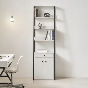 마홀앤 베뉴 수납진열장 W600xD400xH2015, 5단, 라이트그레이