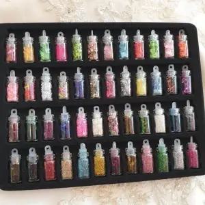 미니어쳐 48색 네일아트 파츠 세트 (WF69E97)