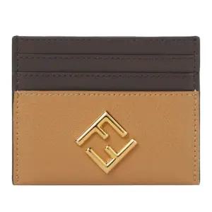 FF 다이아몬드 골드 로고 가죽 카드지갑 8M0445 ALV4 F1UJ9